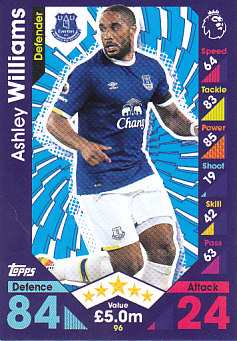 Ashley Williams Everton 2016/17 Topps Match Attax #96